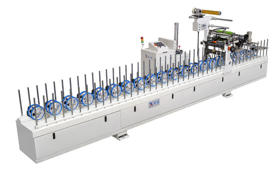 Wood Veneer And Decorative Paint Paper Hot Glue Profile Wrapping Machine OEM