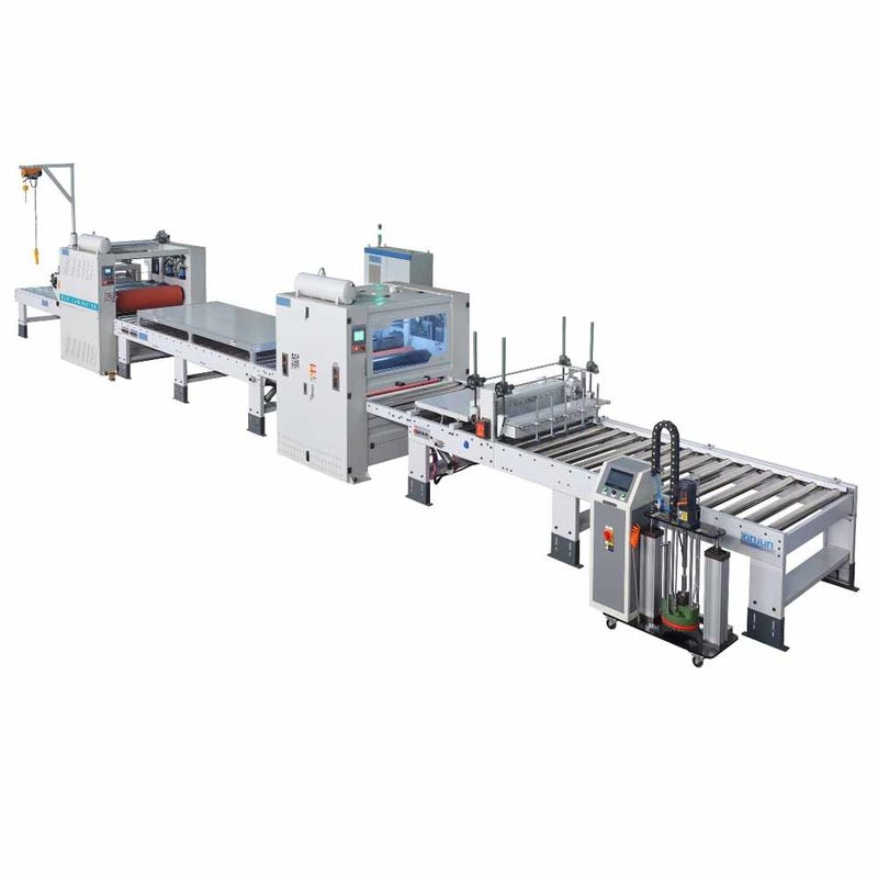 Five Rollers PUR Hot Melt Adhesive Laminating Machine 1-14m/Min