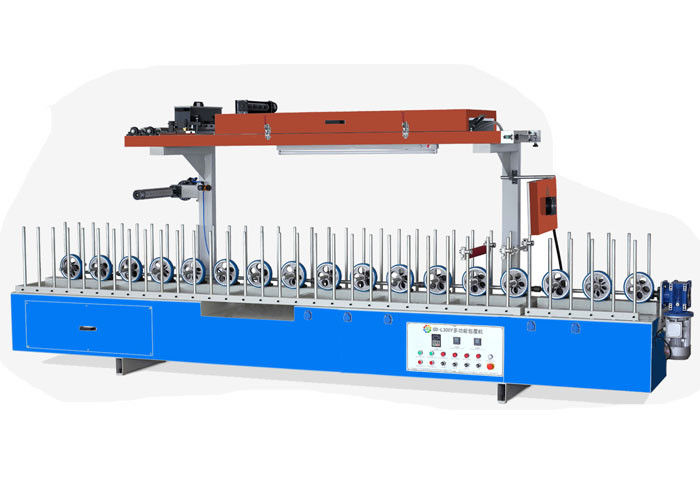 Hot Melt Profile Wrapping Machine For Veneer And Decorative Paint Paper