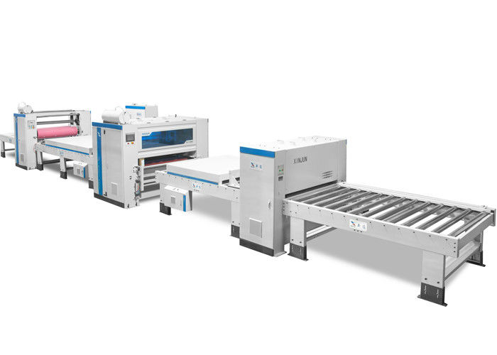 MDF Board PUR Hot Melt Flat Lamination Machine 1-14m/Min