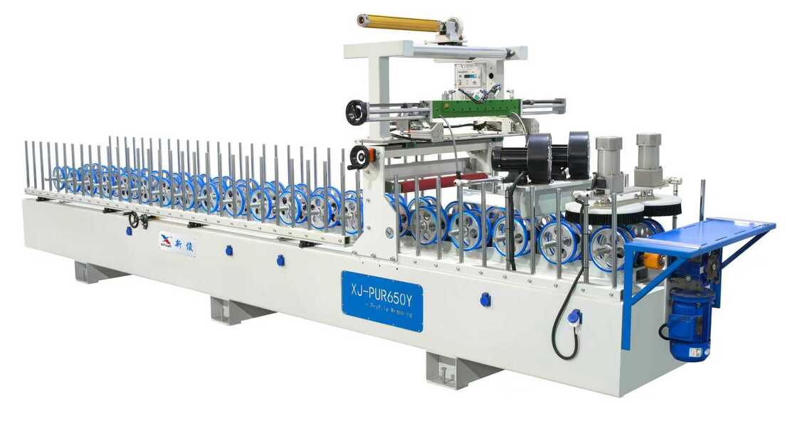 Wood PUR Hot Melt Glue Profile Wrapping Machine For Special Wood PUR650