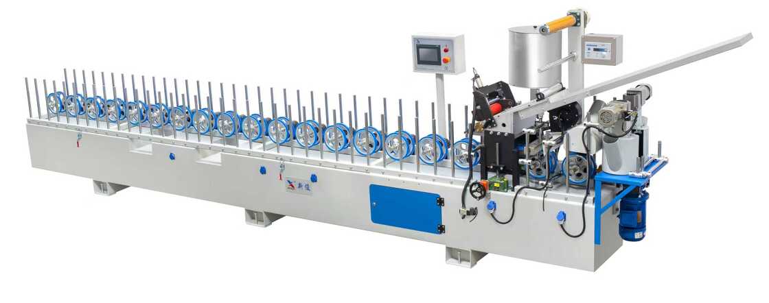 Woodworking Hot Glue Profile Wrapping Machine AC380V 50hz FOR venner