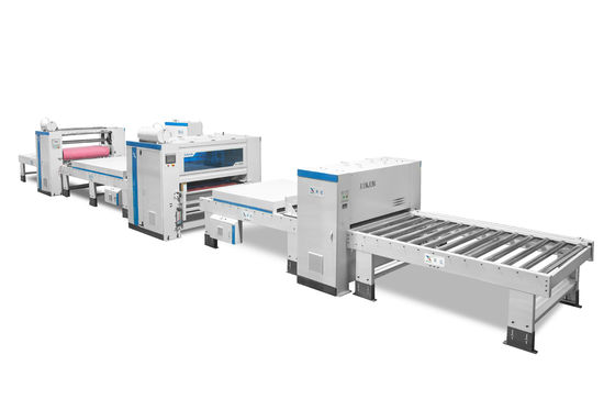 MDF Magnesium Oxide Board PUR Hot Melt Flat Lamination Machine 1-14m/Min