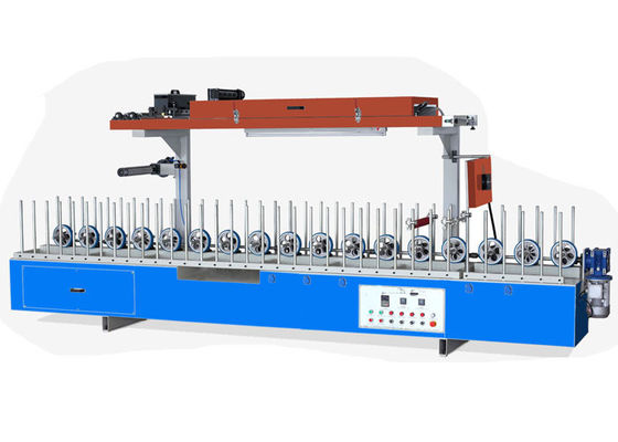 Wood Veneer And Decorative Paint Paper Hot Glue Profile Wrapping Machine OEM